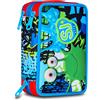 Seven SJ Gang Fantasys Boy - Astuccio triplo riempito per bambini, scuola e tempo libero, 3 zip, 45 accessori