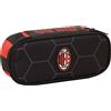 A.C. Milan Seven AC Milan - Astuccio Bustina Round Plus per la scuola o il tempo libero, 23x10x5,5cm