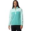 Columbia Benton Springs 1/2 Snap Pull Over 2, Pull Over in pile Donna, Verde Acqua/Spray, XL