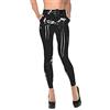 ANTIY Latex Gummi Rubber Jeggings Collant Pantaloni Pantaloni Slim 0,4 Mm,Nero,3X-grande