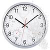 ACCSHINE Orologio da parete per esterni - con termometro e igrometro Orologio da parete senza ticchettio Silenzioso 30cm Quarzo a batteria Grande orologio da parete Deco da giardino (Bianco)
