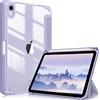 FINTIE Custodia per iPad Mini 7ª Gen 2024 (A17 Pro) / Mini 6ª Gen 2021 8,3 con Pencil Holder, Antiurto Sottile Case Posteriore Trasparente Cover con Auto Sveglia/Sonno, Lilla Viola