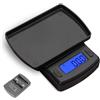 HERCHR 0.01-500g Bilancino Pesa Oro Gioielli Moneta, Bilancia Tascabile di Precisione da Cucina Digitale Multifunzione con Display Retroilluminato a Led per gioielli in oro Cibo Caffè
