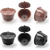 BENFUCHEN Capsule da caffè riutilizzabili BENFUCHEN per macchina da caffè Dolce Gusto, 6 capsule di caffè ricaricabili con filtro riutilizzabile per DolceGusto Mini Me/Piccolo, 3 marroni+3 nere