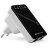 Techly 301078 Ripetitore Router Wireless 300N da Muro Repeater2 Nero/Bianco