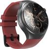 Zephyrion Smartwatch 4G Android con telefono GPS, navigazione in tempo reale, 2 GB di RAM, 16 GB di ROM, touch screen AMOLED da 1,43 pollici, fitness tracker con frequenza cardiaca WiFi/SIM (rosso)