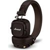 Marshall Major V Cuffie Wireless Bluetooth, 100 ore di riproduzione - Marrone