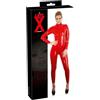 Latex Late X Latex-Long Sleeved Catsuit Body Modellante, Rosso, M Donna