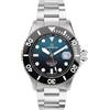 Lorenz Hydro-Sub 090011GG Orologio da uomo automatico svizzero con cinturino in acciaio inossidabile e 500 metri subacqueo professionale, cofanetto con cinturino in gomma omaggio