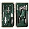 Solingen® World meister® - Set per manicure e pedicure in elegante custodia verde