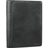 STILORD 'Roland' Portadocumenti A5 in Pelle | Eleganza Organizzata per Professionisti | Cartelline Portadocumenti Portablocco A5 Cartella Documenti, Colore:ossidiana nero