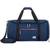 American Tourister Upbeat - Borsa da viaggio Unisex-Adulto, 55 cm, 44 l, Blu (Navy)
