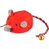 Antica Farmacia Orlandi FLAMINGO GATTO GIOCO "JERRY" TOPOLINO CON CAMPANELLA ROSSO