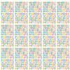 BinPhorm Colorate Adesivi Lettere Alfabeto e Numeri,15 Fogli Lettere Adesive Piccole Adesivi Premio per Bambini Impermeabile Adesivi Per Scrapbooking Biglietti di Auguri Artigianato