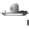Cecotec Cappa Aspirante a Isola 90 cm - Cappa Cucina. Bolero Flux TIR 908000 Inox A++ Cappa 90cm Acciaio Inox, Flusso d'Aria 800m3/h, 210W, A++, Touch, LED, Carbonio Ø176, alluminio 5 strati