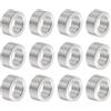 QUARKZMAN 12pz Distanziatore Alluminio 10.2mm Foro x 16mm OD x 8mm Lunghezza Boccola per Vite Finitura Semplice Distanziatore Metallo Rotondo per Viti Bulloni e Barre M10