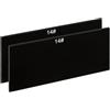 PATIKIL Saldatura Paralume 14 Vetro 4-1/4 x 2 2pz Temprato Vetro Nero Oscuranti Piastre Filtro Copri Ricambio per Casco Saldatore