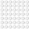 CHENKEE 50 Pezzi Rosetta Copertura per Tubi, Rosette per Termosifoni Copritubo in Plastica Copertura de Tubo de Radiatore Collari Singolo Guarnizione Coperchio Foro per Tubo Diametro 16 mm
