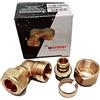 Wärmer System Riduttore a gomito da 16 mm, tubo PEX ALU PEX - 15 mm compressione rame plastica (4)