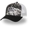 Von Dutch Snapback Cappellino da uomo e da donna SUBLI, Berretto Trucker regolabile, nero/bianco, Taglia unica