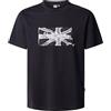 Pepe Jeans Bandiera BW T-Shirt, Nero (Black), XL Uomo