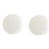 YT-KOKE Set of 2 Fodera per Cuscino Rotondo in Tinta Unita Sham, Fodere per Cuscini Rotondi per la Decorazione Domestica, Federa in Velluto Caldo e Morbido (White)