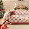 Highdi Telo Copridivano Stile Natalizio per 1 2 3 4 Posti, Copri Divano Decorativo Natalizie Salvadivano Multiuso Coperta per Divano Copriletto Morbido Comodo (180x180cm,retrò Plaid)