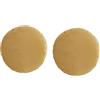YT-KOKE Set of 2 Fodera per Cuscino Rotondo in Tinta Unita Sham, Fodere per Cuscini Rotondi per la Decorazione Domestica, Federa in Velluto Caldo e Morbido (Yellow 2)