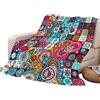 Himlaya Oceano Patchwork Coperta di Flanella Matrimoniale Invernale, Morbida Accogliente Leggera Coperta in Pile per Adulti Bambino Copriletti Coperte per Divano (Patchwork,150x200cm)