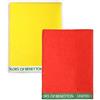 United Colors of Benetton United Colors of Beneton, set di 2 asciugamani da spiaggia 90 x 160 cm 380 gsm Vellur 100 Percentcotone casa Benetton rosso + giallo, 90 x 160 c/u