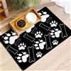 Hearda Tappetino Ciotola Cane Assorbente, Tappetino per Cane Cibo Tappetini Sottociotola per Cani Tappetino Antiscivolo Ciotole Gatto Tappetino sotto Ciotola Cani (20x30cm,Cartone Animato K)