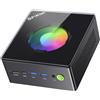 GMKtec Gaming PC, K11 Ryzen 9 8945HS (8C/16T, fino a 5,2 GHz), 32GB RAM DDR5, Mini PC Desktop da 2TB, Oculink, Dual Port LAN 2,5GbE, HDMI/DisplayPort/USB4×2