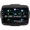 MISONDA Android 14 Autoradio 2 Din da 9 pollici IPS per Jeep Renegade 2015-2019 Radio con supporto GPS Navi Bluetooth | DAB+ |DSP |Android Auto |WLAN |4G|MirrorLink |RDS|USB 6G+128G