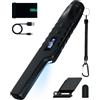 Hazlewolke Pinpointer Metal Detector Ricaricabile - Impermeabile Mano Pin Pointer Metal con One-key Di Eliminazione di Interferenza, Superhet-Tec Metal Detector Portatile Accessori per Adulti Bambini