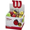 Wilson Box O' Fun Dampeners, Tennis Dampener Unisex-Adult, Multicolore, 100 Pezzi