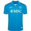SSC Napoli Maglia Gara Home Junior, EA7 Prodotto Ufficiale, Maglia Ufficiale Calcio Bambini 2024/2025-12 Anni