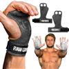 JerkFit Raw Grips, 2 Dita in Pelle Ginnastica Grips con Piena Protezione di Palma