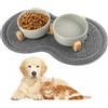 TOSAVGA 2 Pacchi 400ML Ciotole per Gatti, Ciotole per Cani Ceramic Gatti Rialzate, Rialzata per Cani, Ciot Cane con Base e Pad Antiscivolo Ciot Adatto a Ca di Media e Piccola Taglia