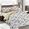 Italian Bed Linen Set Copripiumino Microfibra Fashion, Lavorato in Italia - Parure Copri Piumino - Sacco Piumone 200x200 cm con Patella e federa Cuscino, Piazza e Mezza, Denny