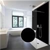 WALLando Pannello posteriore per doccia di alta qualità, dimensioni personalizzate, rivestimento da parete facile da montare per doccia e bagno, parete in PVC di alta qualità, tinta unita e satinata,