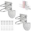 SUPAWAY 2 pezzi Supporto per pali per antenne con doppio bullone a U Morsetto per pali per antenne in Dacromet rivestito in ferro Supporto a ganascia a V per radio, parasole con diametro di 25-50 mm