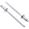 Keple 4mm x 8mm Rivetti Ciechi in Acciaio Inox A2, Confezione da 25 - AISI 304 Rivetti per Metallo, Rivetto Cieco a Testa Bombata, Rivetti Pop per Carrozzeria, Chiusura in Metallo - Spingere i Rivetti