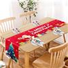 Dijia Runner Natalizio-183 x 35 cm Rosso Runner Natalizio da Tavolo Decorazioni Natalizie Tavolo per Tavola di Natale, Cene di Famiglia