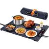AUTOPkio Vassoio Riscaldante Elettrico, Tappetino Scaldavivande Pieghevole con 5 Temperatura & 4 Timer Auto-off Blocco Bambini per Buffet, Feste, Banchetto, Casa