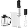 Taurus - Frullatore a mano HBA1501X 1500W | Regolatore a 20 velocità regolabile | Funzione Turbo | Lame in acciaio inossidabile | Becco ghiaccio | Design ergonomico | Bicchiere misuratore 700 ml