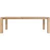 Ethnicraft - Tavolo rettangolare Slice - Legno naturale - Rovere massello