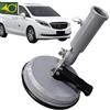 Jubepk Flagpole Display Holder, Trailer Flagpole Holders, 19.3/13.6/1inches, Adjustable Mounts, Suction Cup Design, Adjustable Angle Flag Mount for Versatile Placement (Silver)