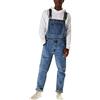 BIISDOST Jeans Salopette da uomo: tuta in denim con tasche, tuta estiva pantaloni alla moda, pantaloni chino casual, casual, vestibilità larga, pantaloni classici, Blu, M