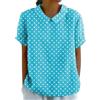 Surttan Donna Magliette Casual in Lino e Cotone con Maniche Corte Colletto a Revers in Tinta Unita Blouse Aderente Curvy Leggeri per L'Estate T-Shirt alla Moda da Indossare Blusa Classico Maglia Eleganti
