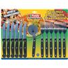 Coltellerie Paolucci Articoli promoziona Set per pizza e per bistecca con 6 coltelli + 6 forchette + 1 rotella per pizza